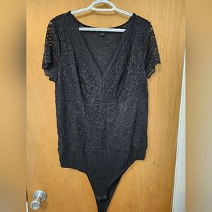 Torrid Size 1 Black Lace Bodysuit